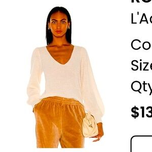 L’Academie Rosette Sweater- Ivory